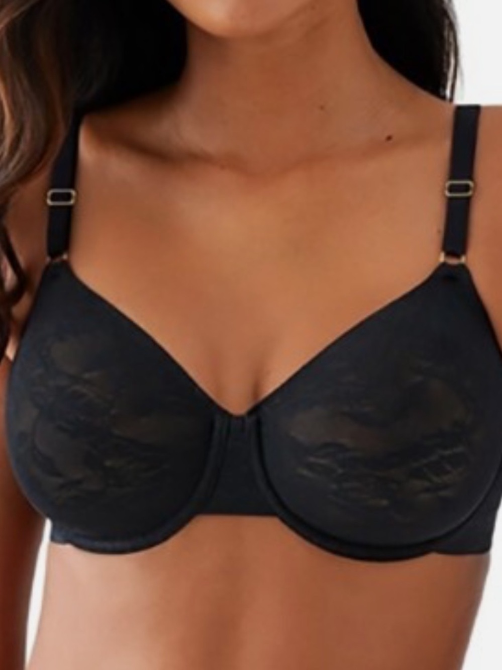 Wacoal high profile Black Lace Underwire Bra size 40C